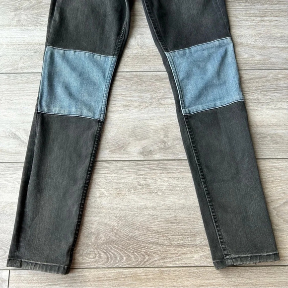 BDG Colorblock Patchwork High Rise Twig  Ankle Jeans - Picture 2 of 13